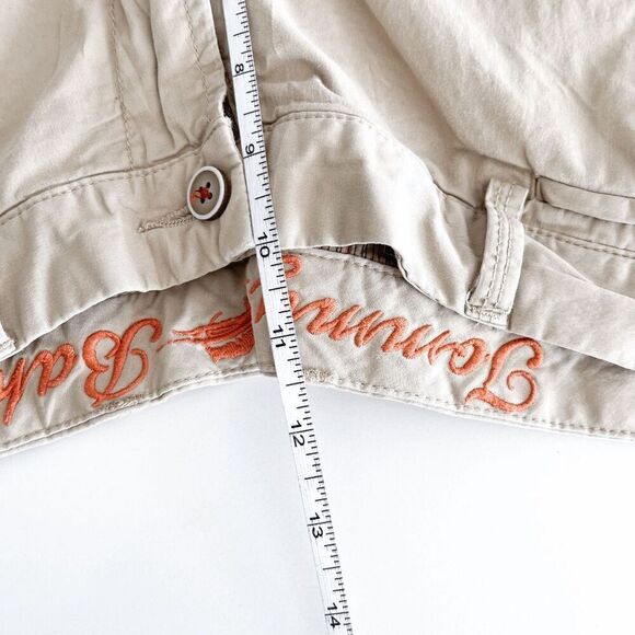 Tommy Bahama Mens Stripe Lined Flat Front Chino Short Tan Size 34 - Picture 5 of 9